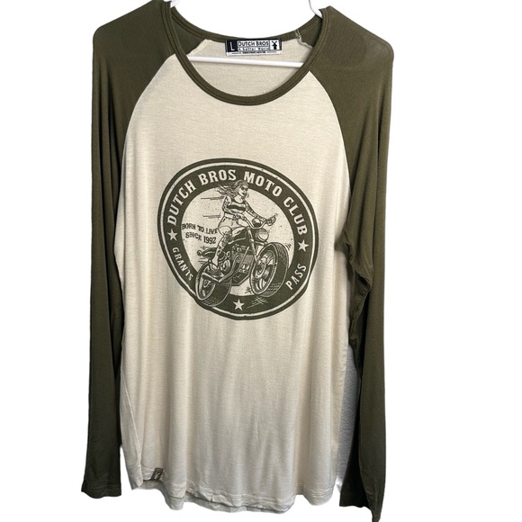 Vintage LIMITED EDITION DUTCH BROS MOTO CLUB Born to Live MEDIUM+LARGE - Picture 3 of 8